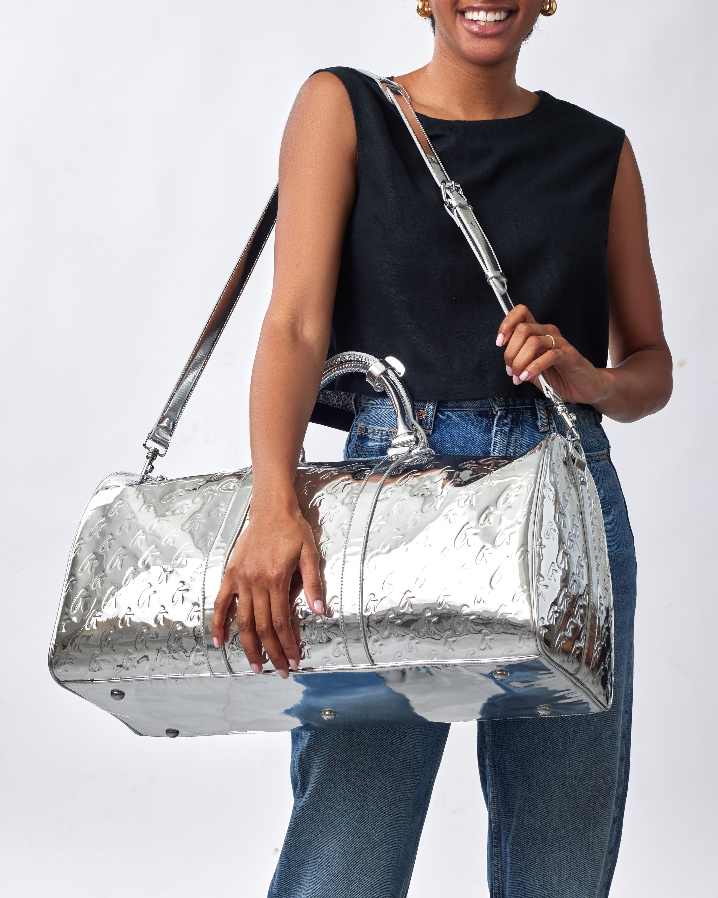MONOGRAM TRAVEL SET - METALLIC SILVER