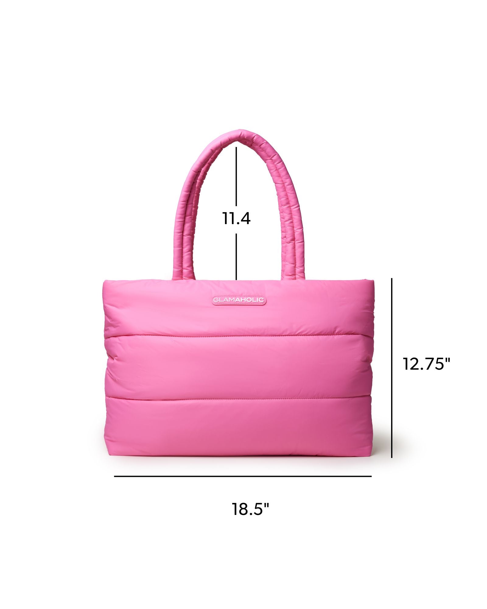 ATHLETIC NYLON TOTE - HOT PINK