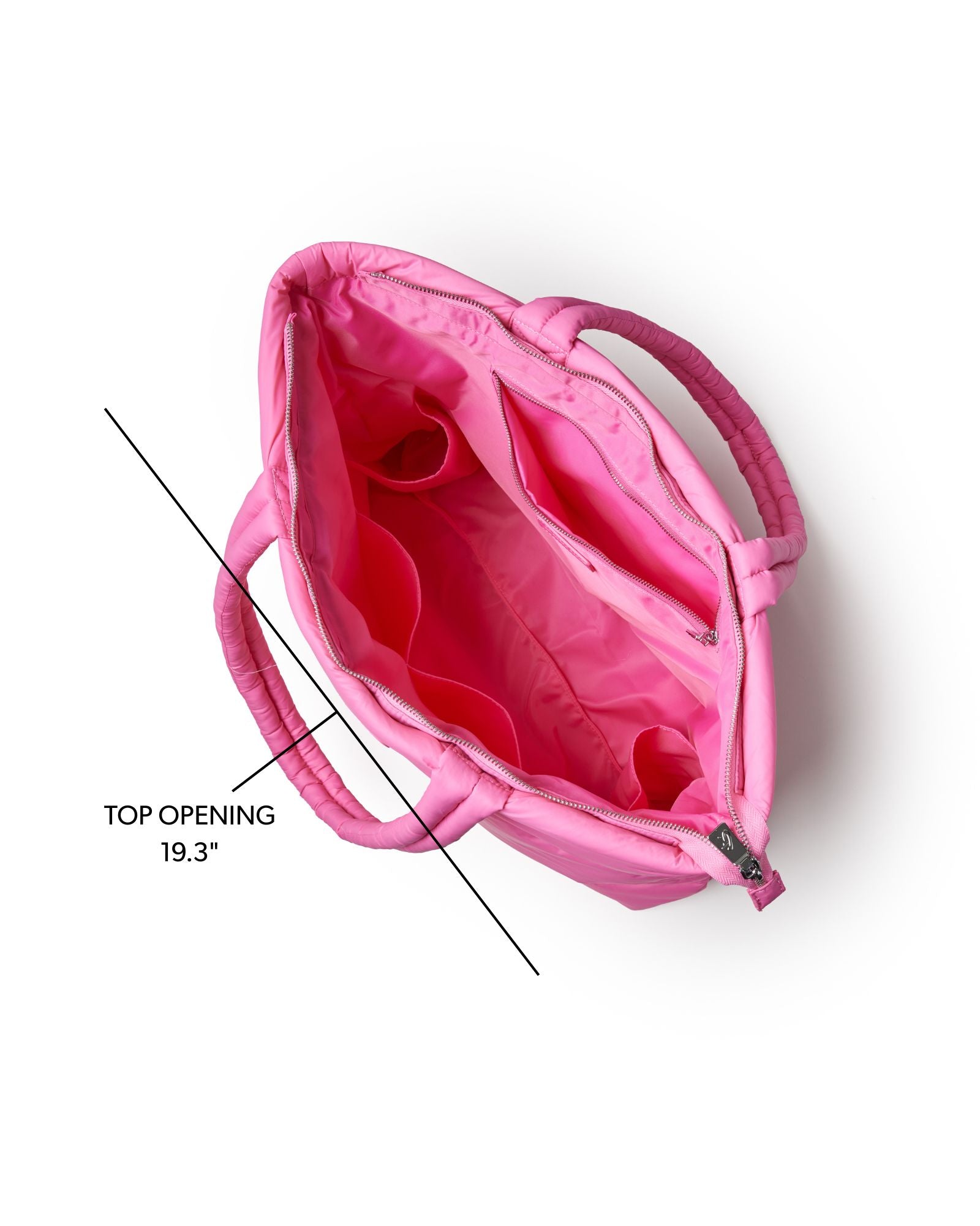 ATHLETIC NYLON TOTE - HOT PINK