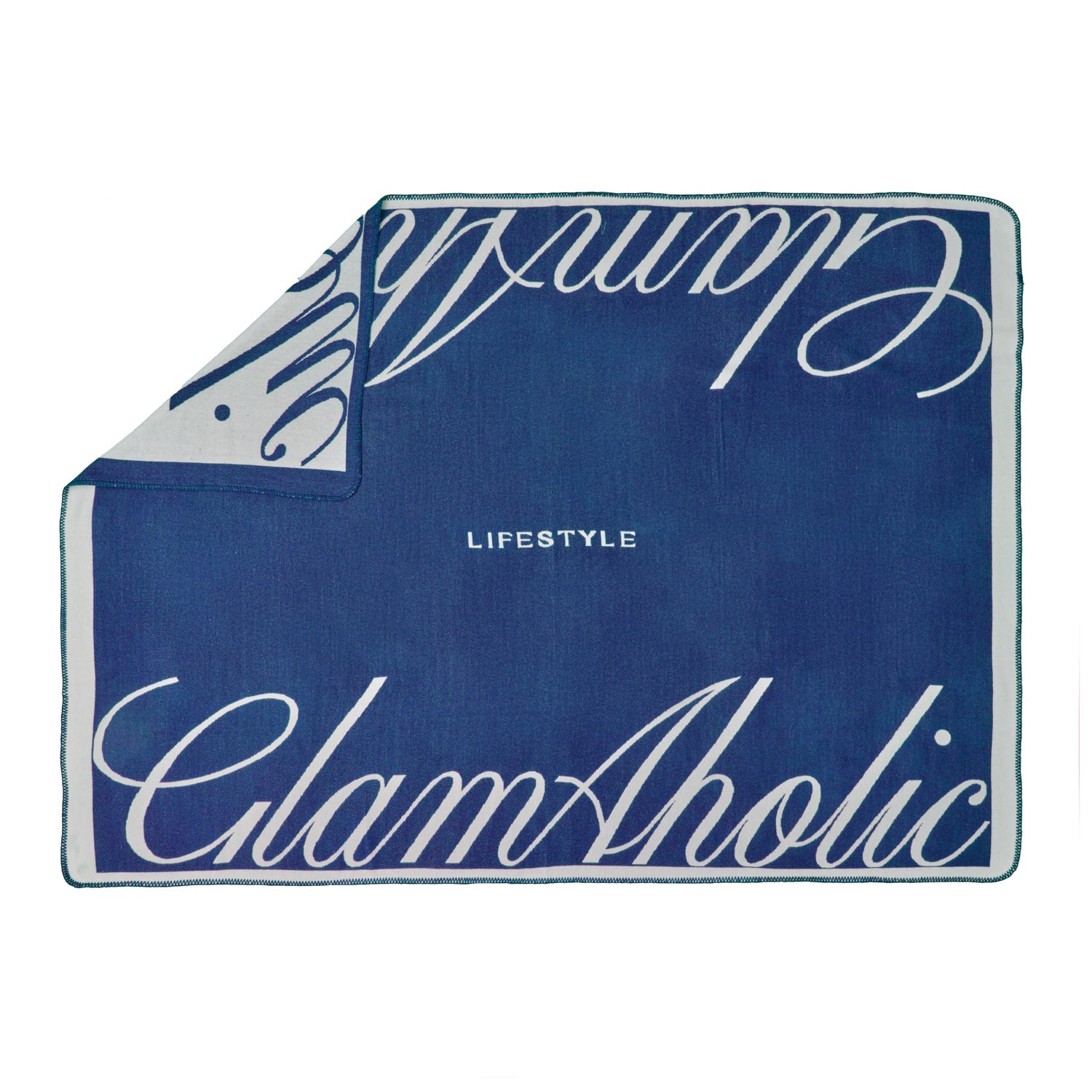 SIGNATURE LUXE THROW BLANKET - NAVY