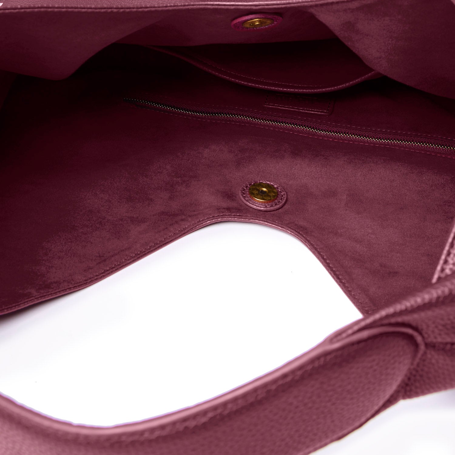 PEBBLE HOBO SHOULDER BAG - BURGUNDY