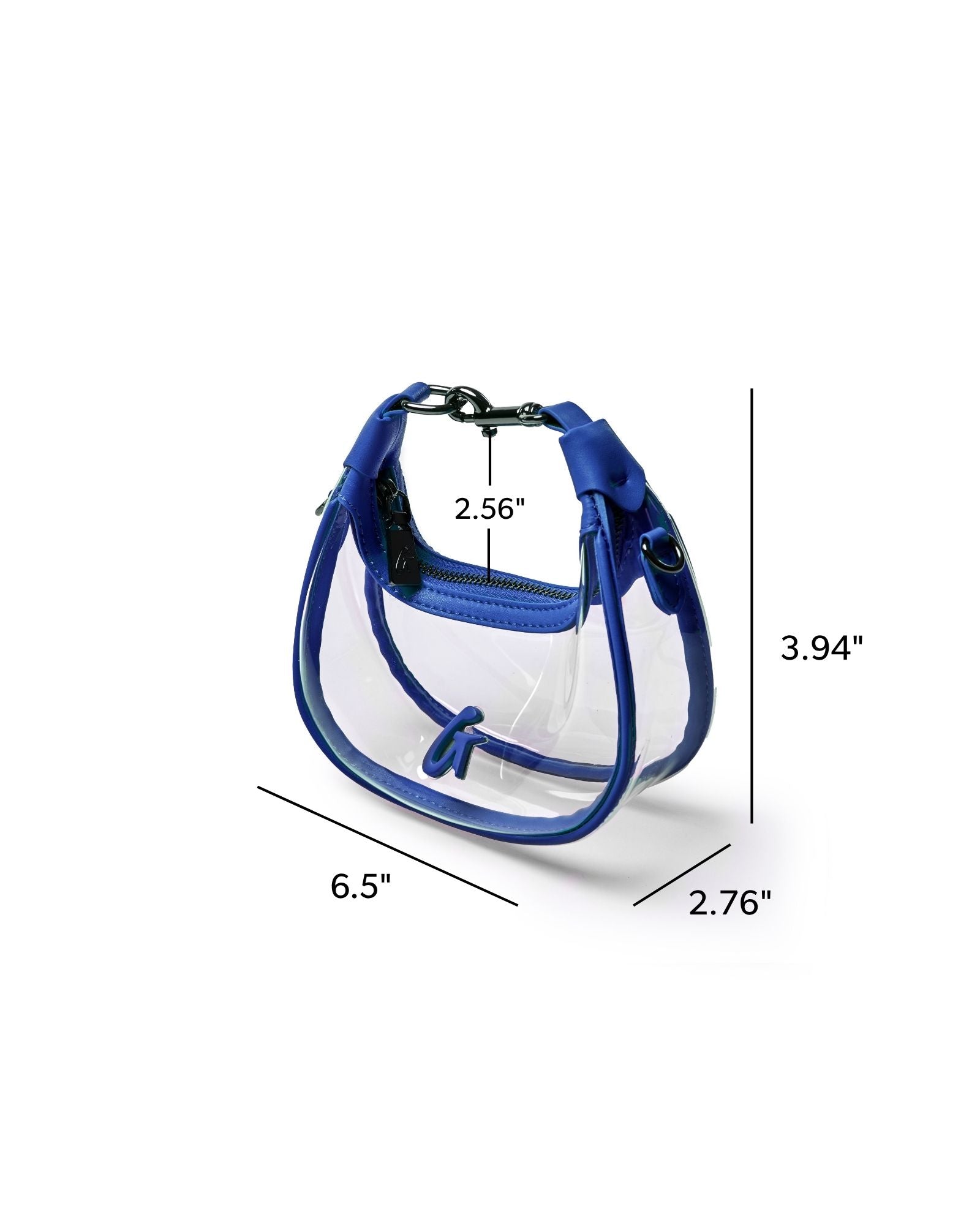 NANO CLEAR HOBO BAG - BLUE