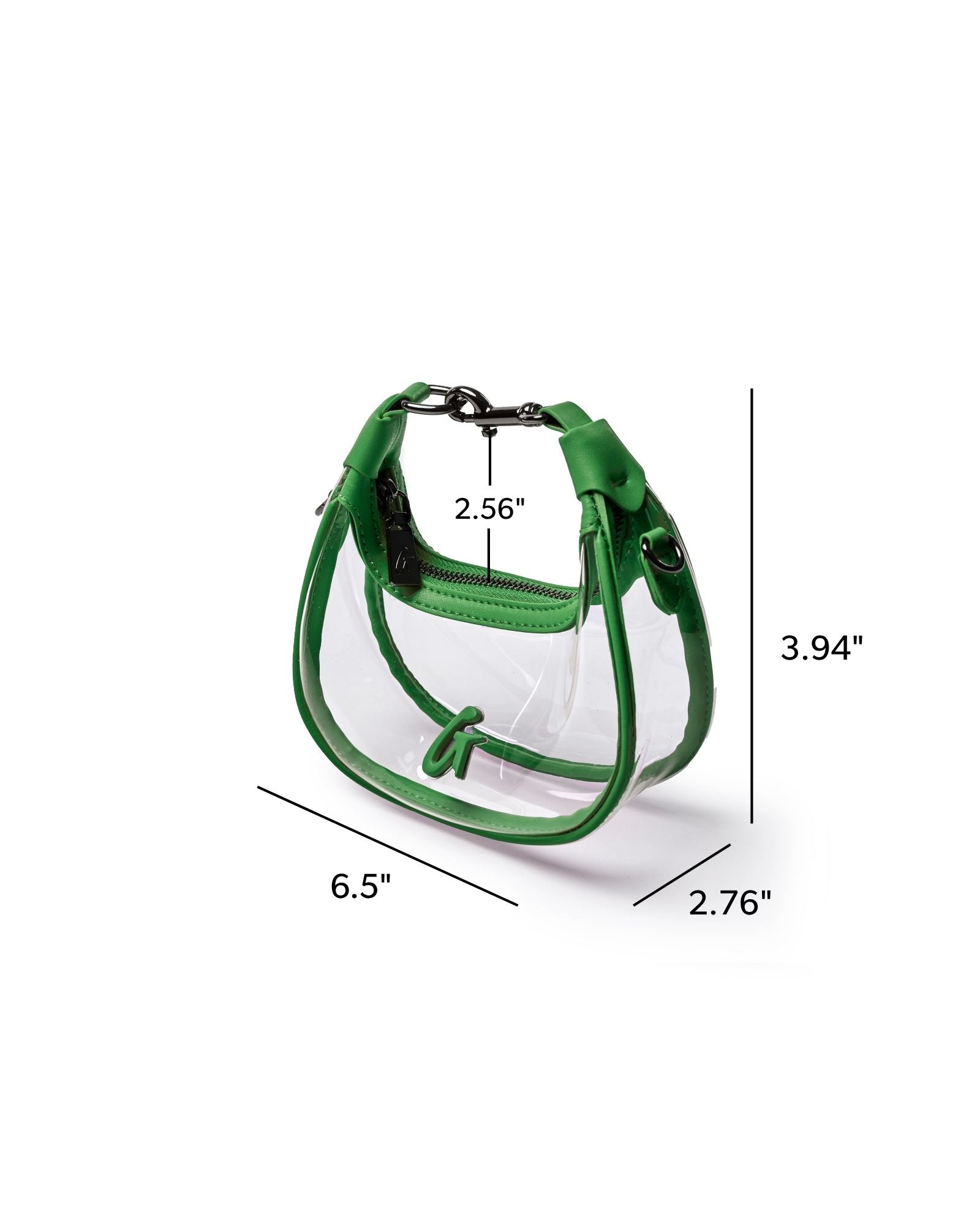 NANO CLEAR HOBO BAG - GREEN