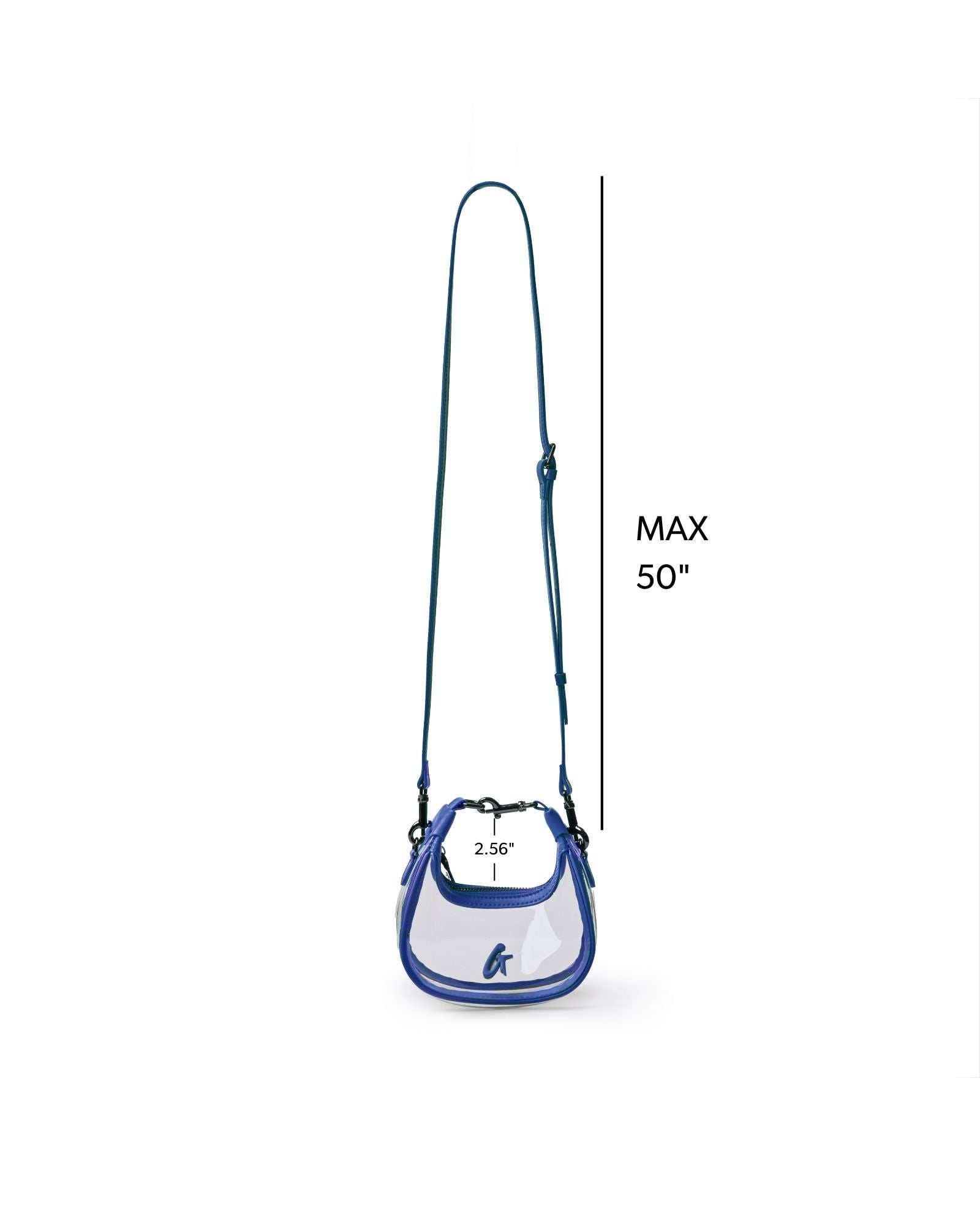 NANO CLEAR HOBO BAG - BLUE