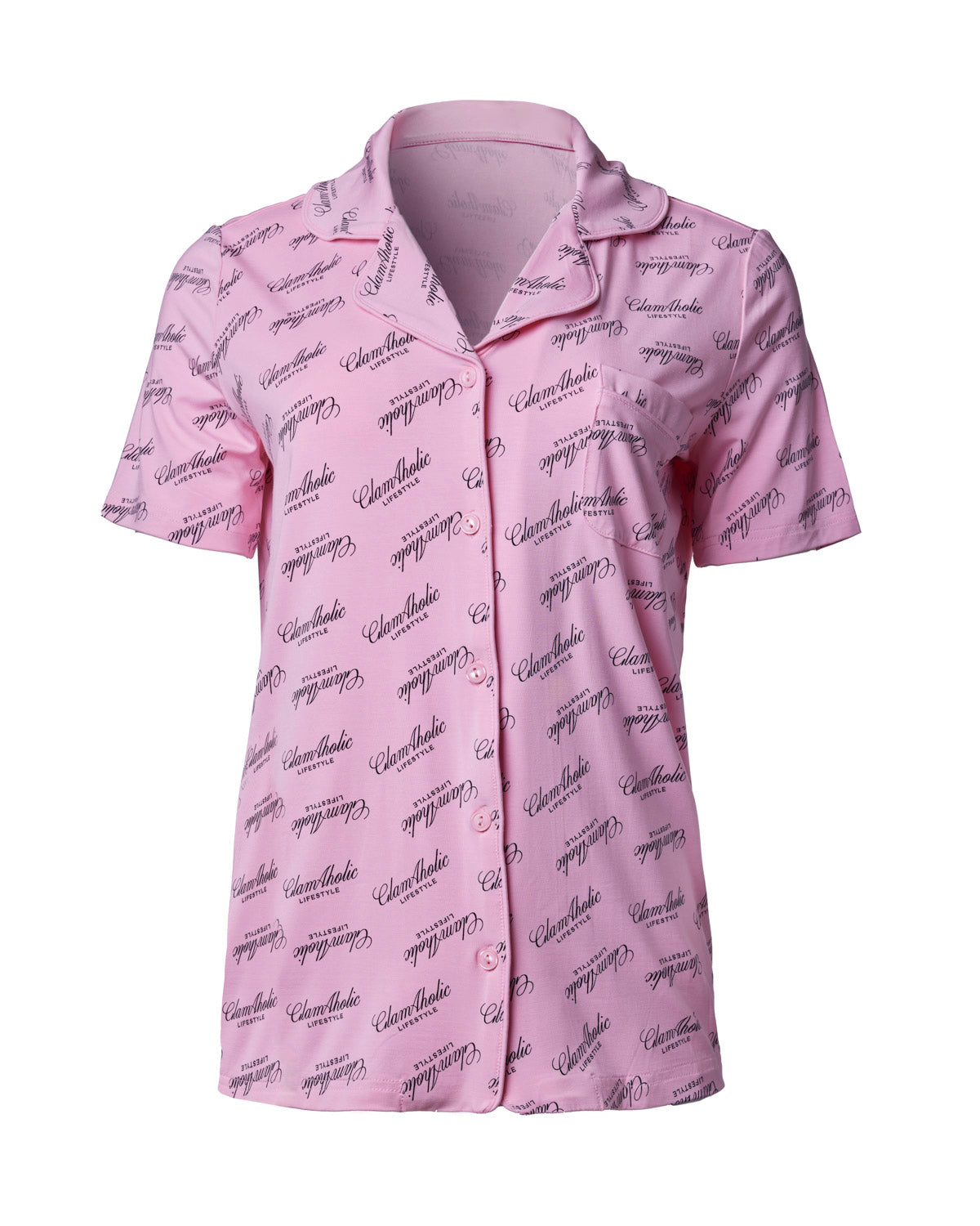 SIGNATURE LUXE PAJAMA SHORT SET - LIGHT PINK