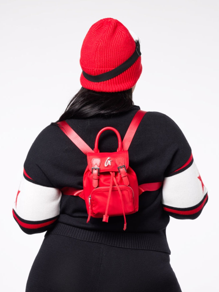 MINI NYLON BACKPACK - RED
