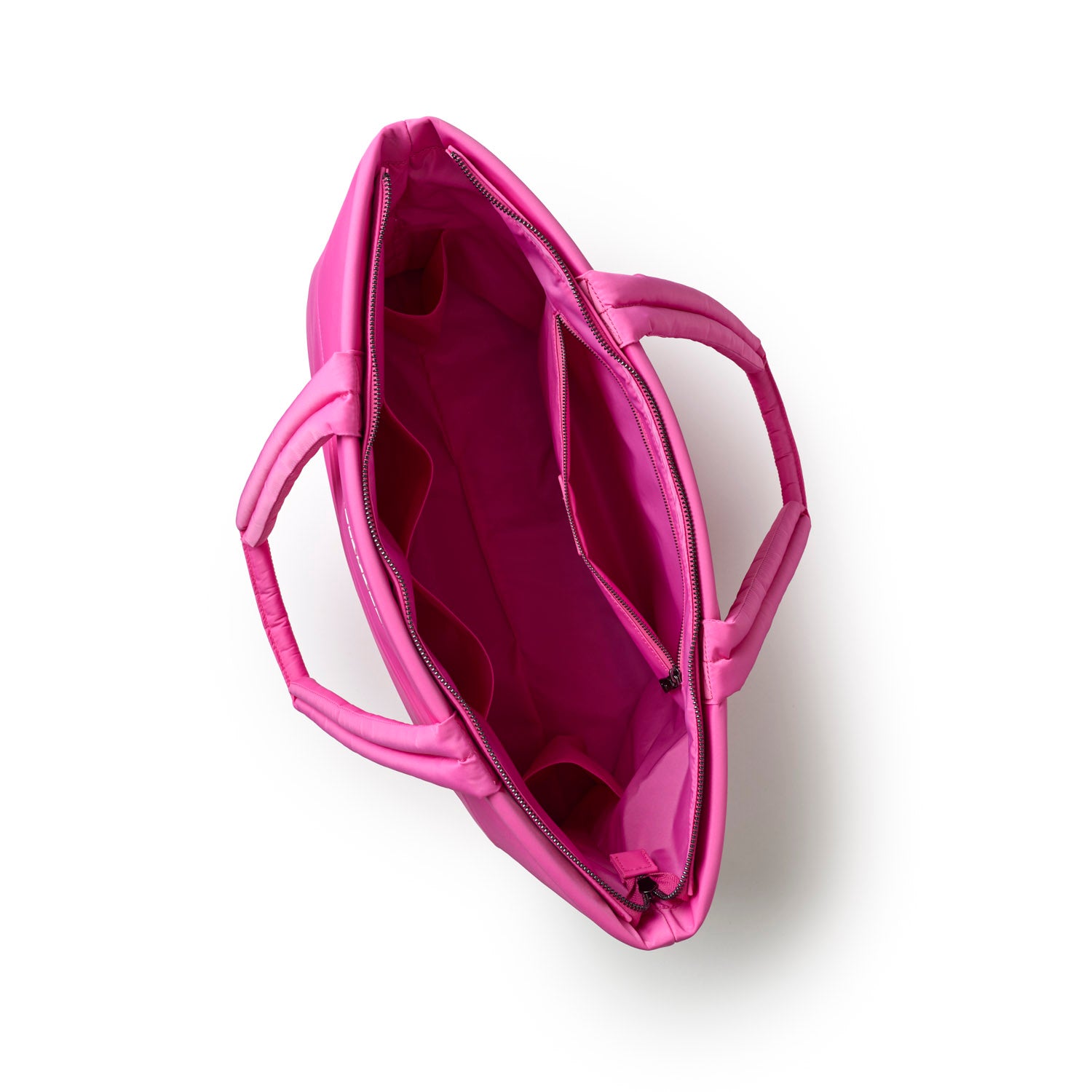 ATHLETIC NYLON TOTE - HOT PINK