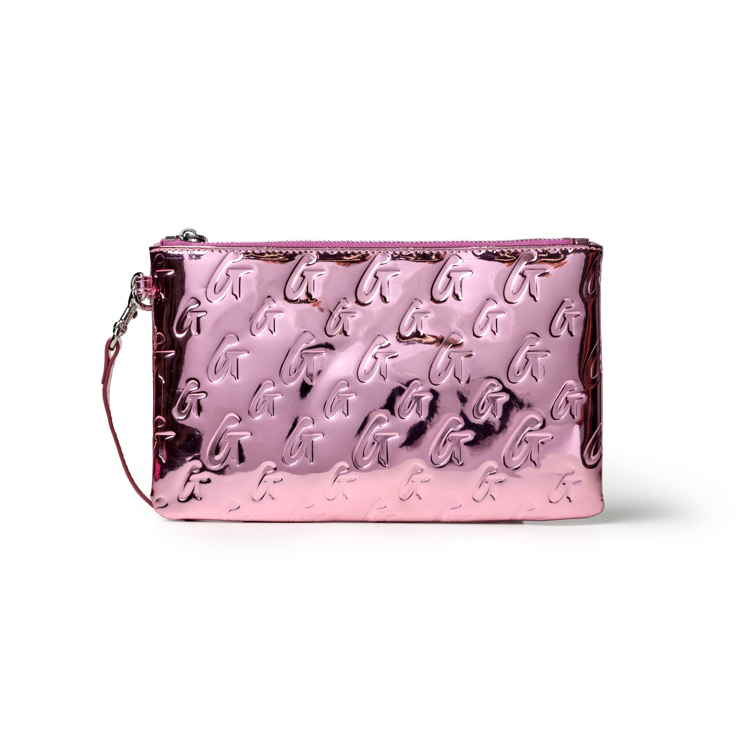 METALLIC MONOGRAM WRISTLET - METALLIC PINK