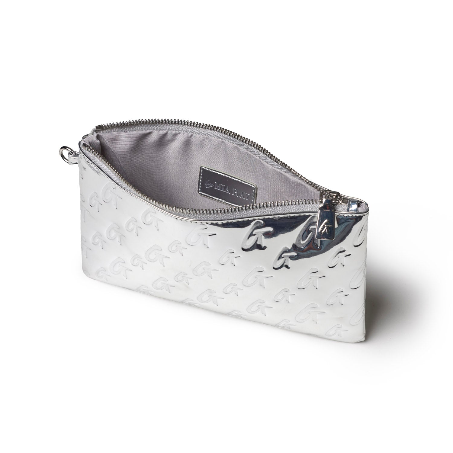 METALLIC MONOGRAM WRISTLET - METALLIC SILVER