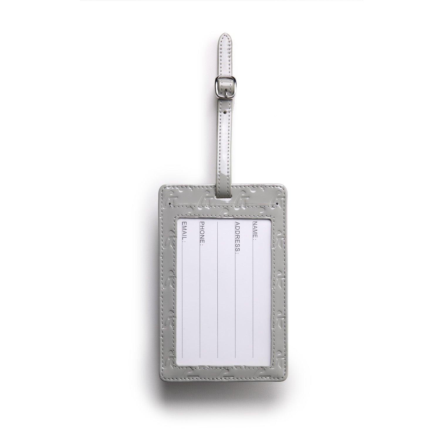 GLAM-AHOLIC LIFESTYLE LUGGAGE TAG MIRROR GRAY