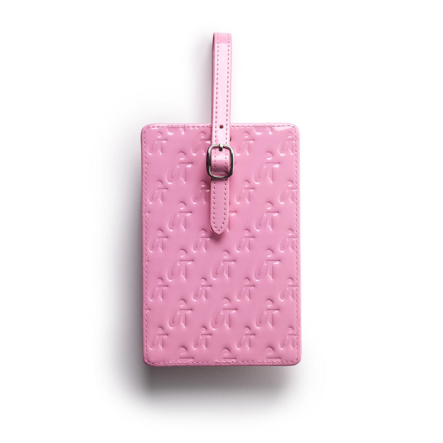 MONOGRAM LUGGAGE TAG - MIRROR PINK