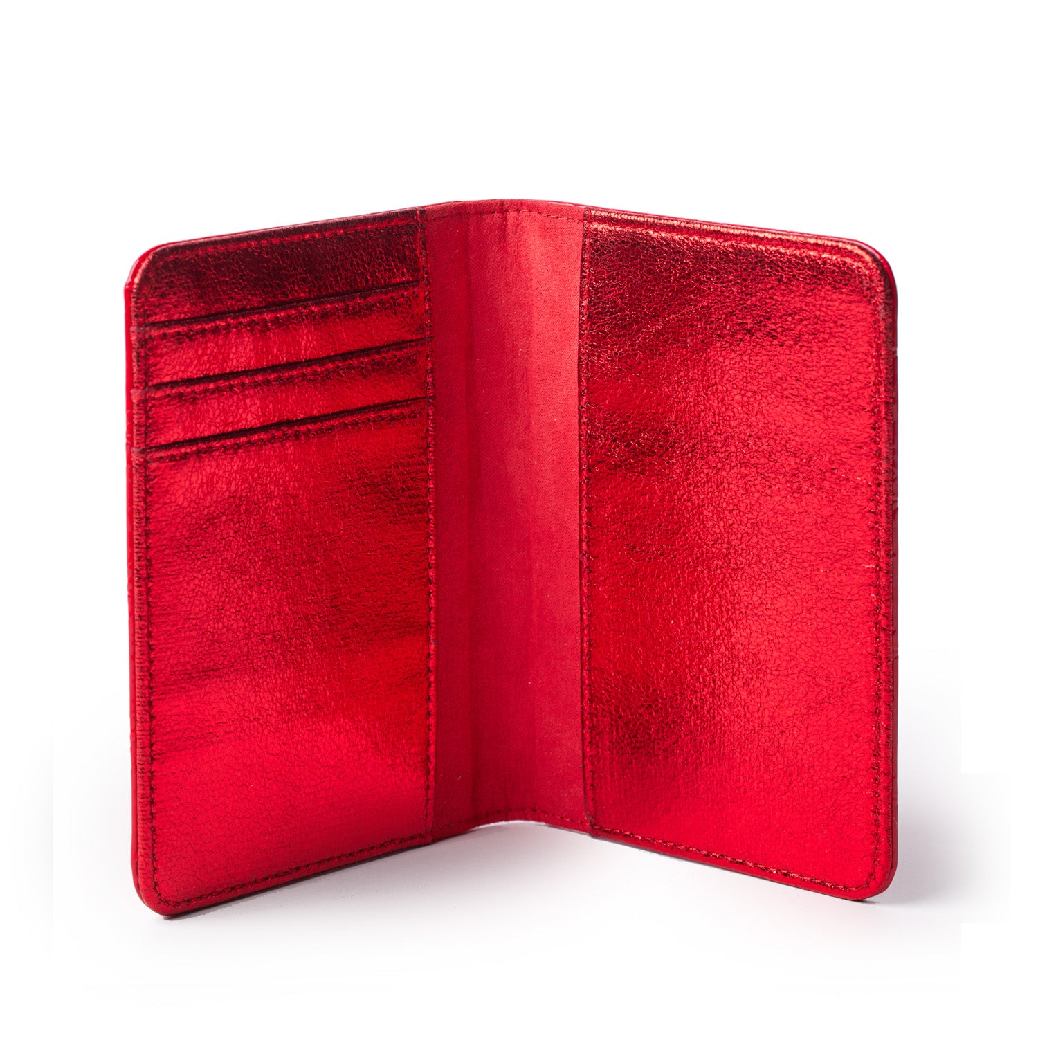 GLAM-AHOLIC LIFESTYLE PASSPORT HOLDER MONOGRAM MIRROR RED