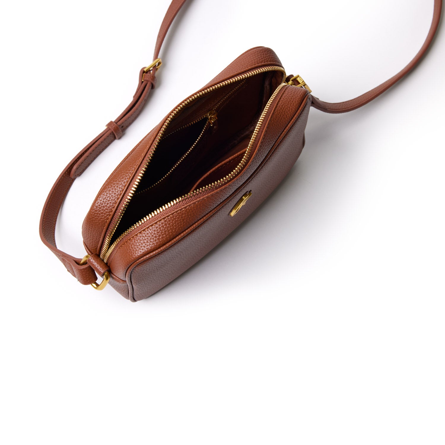 PEBBLE MINI CAMERA BAG BROWN