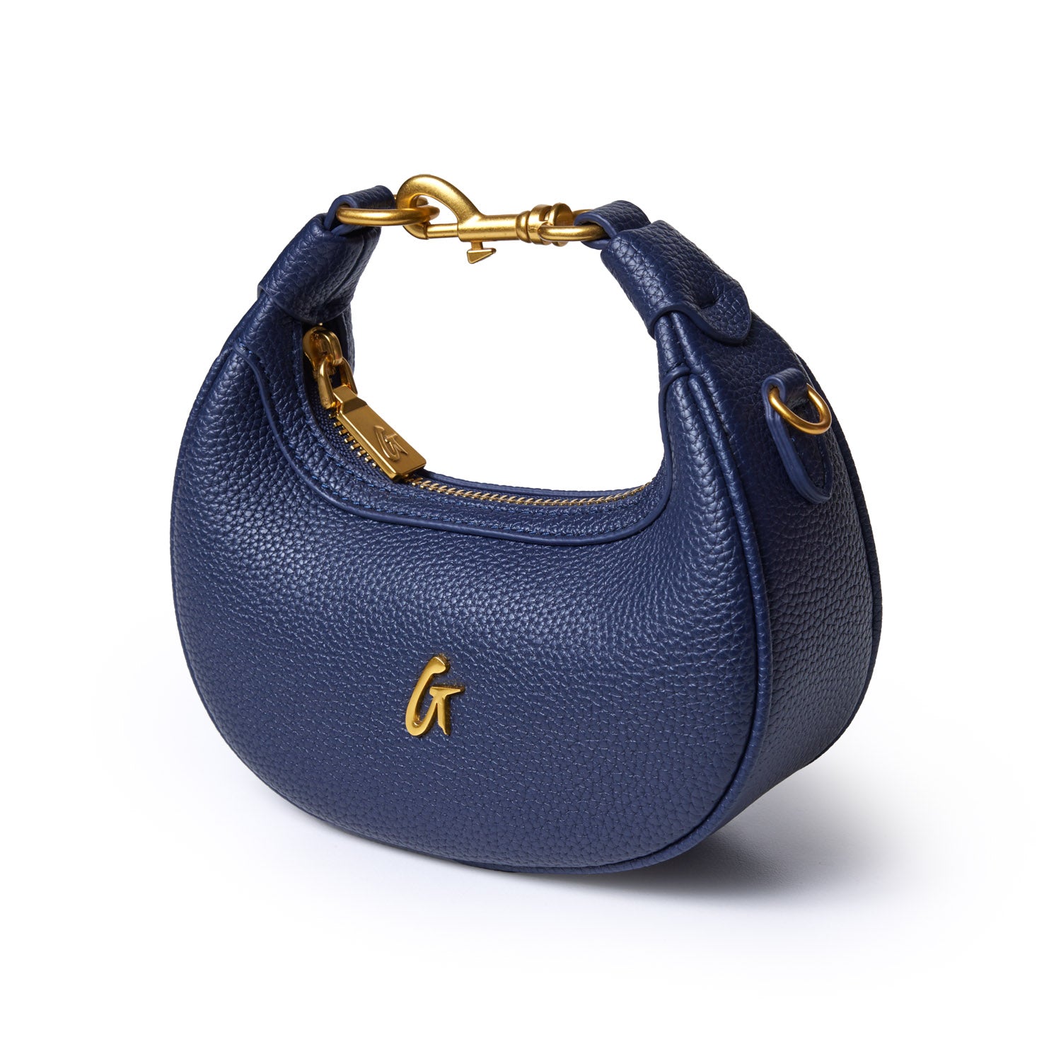 NANO PEBBLE HOBO BAG - NAVY