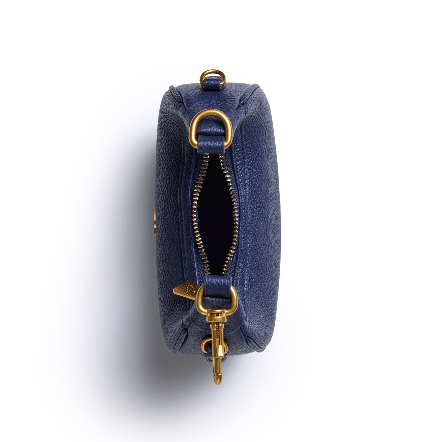 NANO PEBBLE HOBO BAG - NAVY
