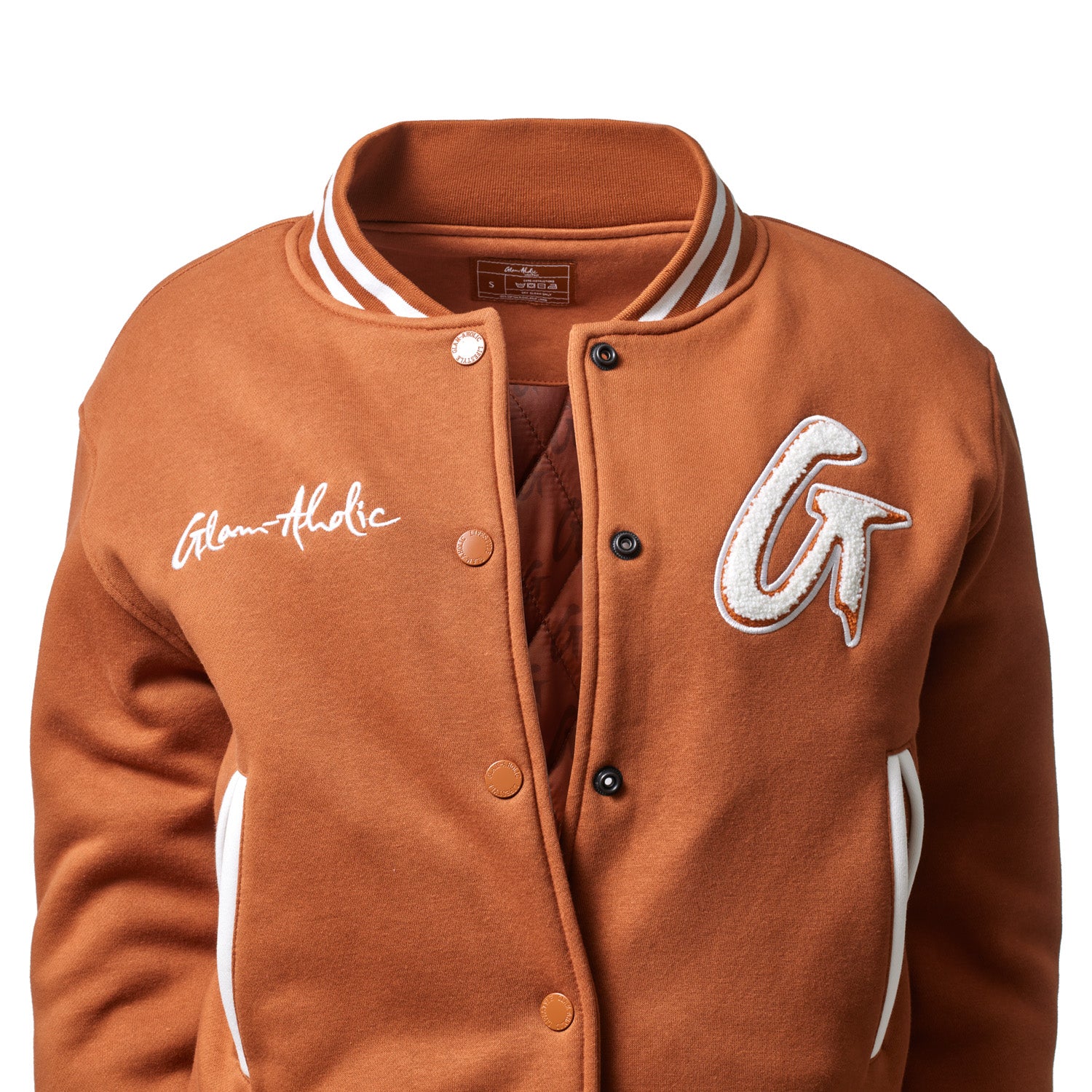 ESSENTIAL VARSITY JACKET - BROWN