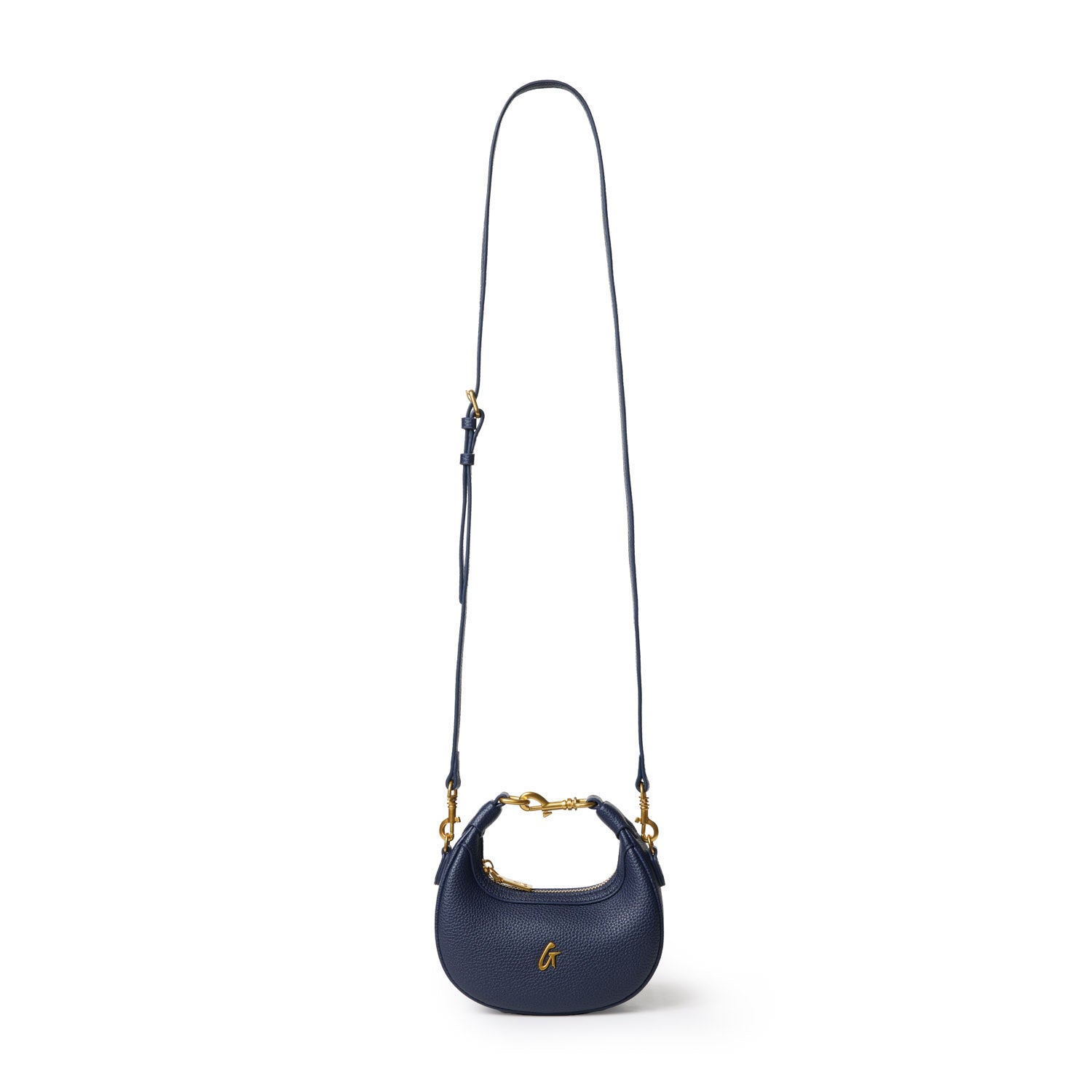 NANO PEBBLE HOBO BAG - NAVY