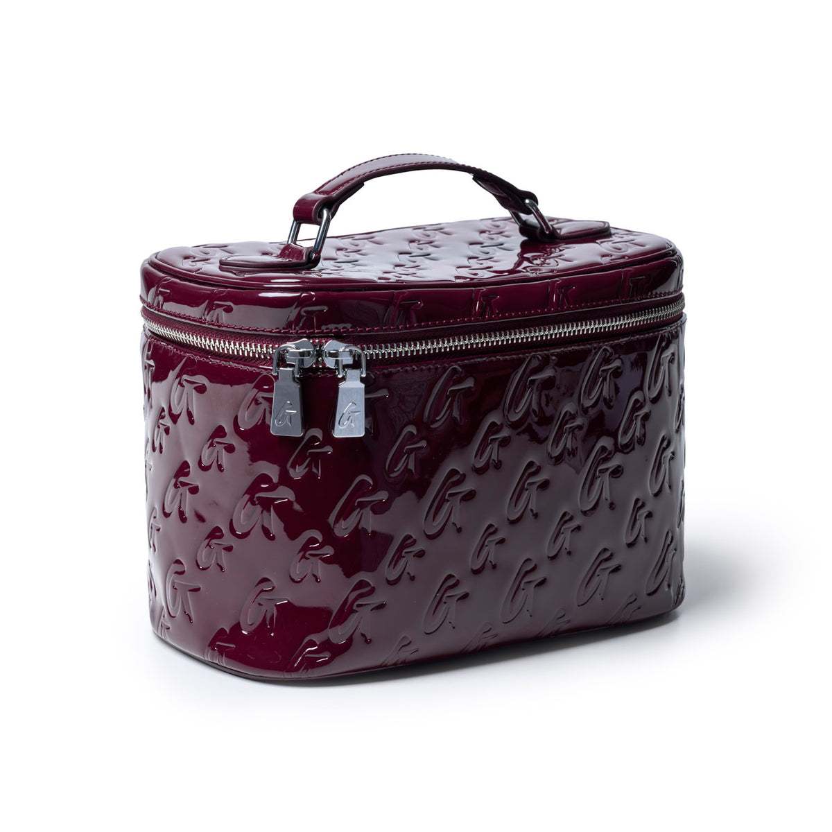 LARGE MONOGRAM TOILETRY BAG - MIRROR BURGUNDY