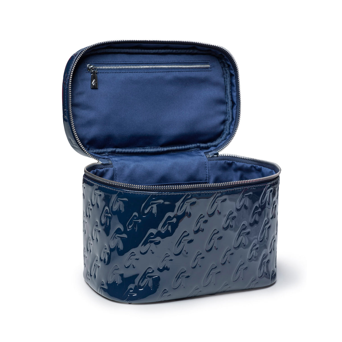 LARGE MONOGRAM TOILETRY BAG - MIRROR NAVY
