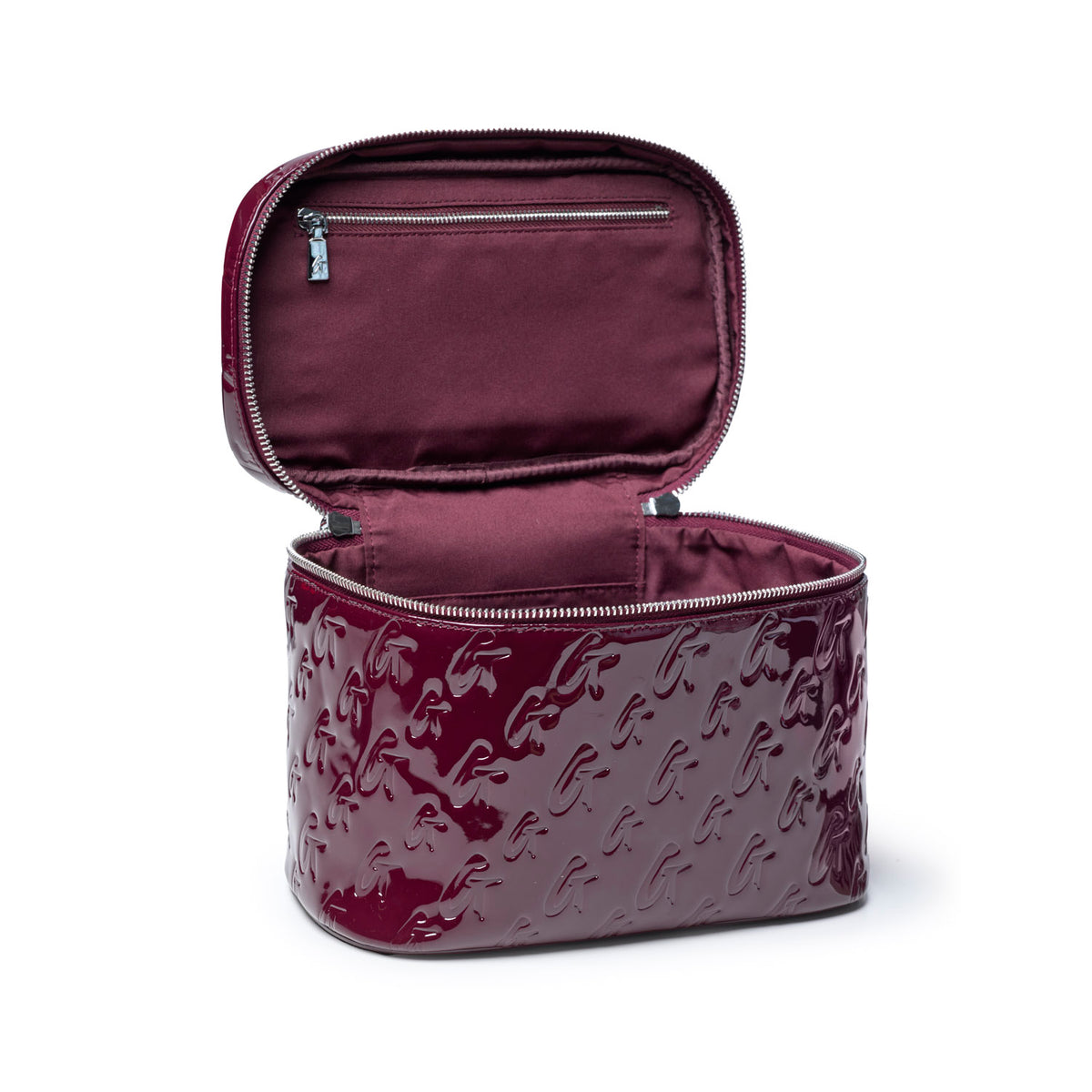 LARGE MONOGRAM TOILETRY BAG - MIRROR BURGUNDY