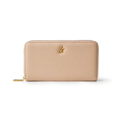 JUMBO PEBBLE WALLET - NUDE
