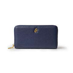 JUMBO PEBBLE WALLET - NAVY