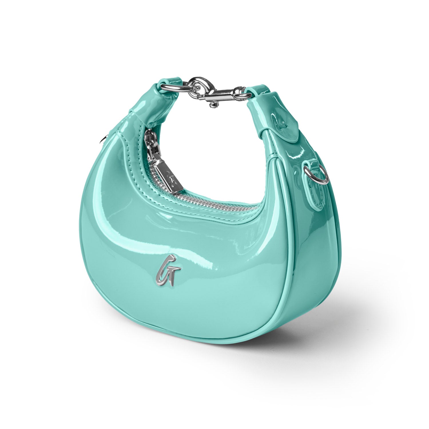 NANO MIRROR HOBO BAG - MIRROR TEAL