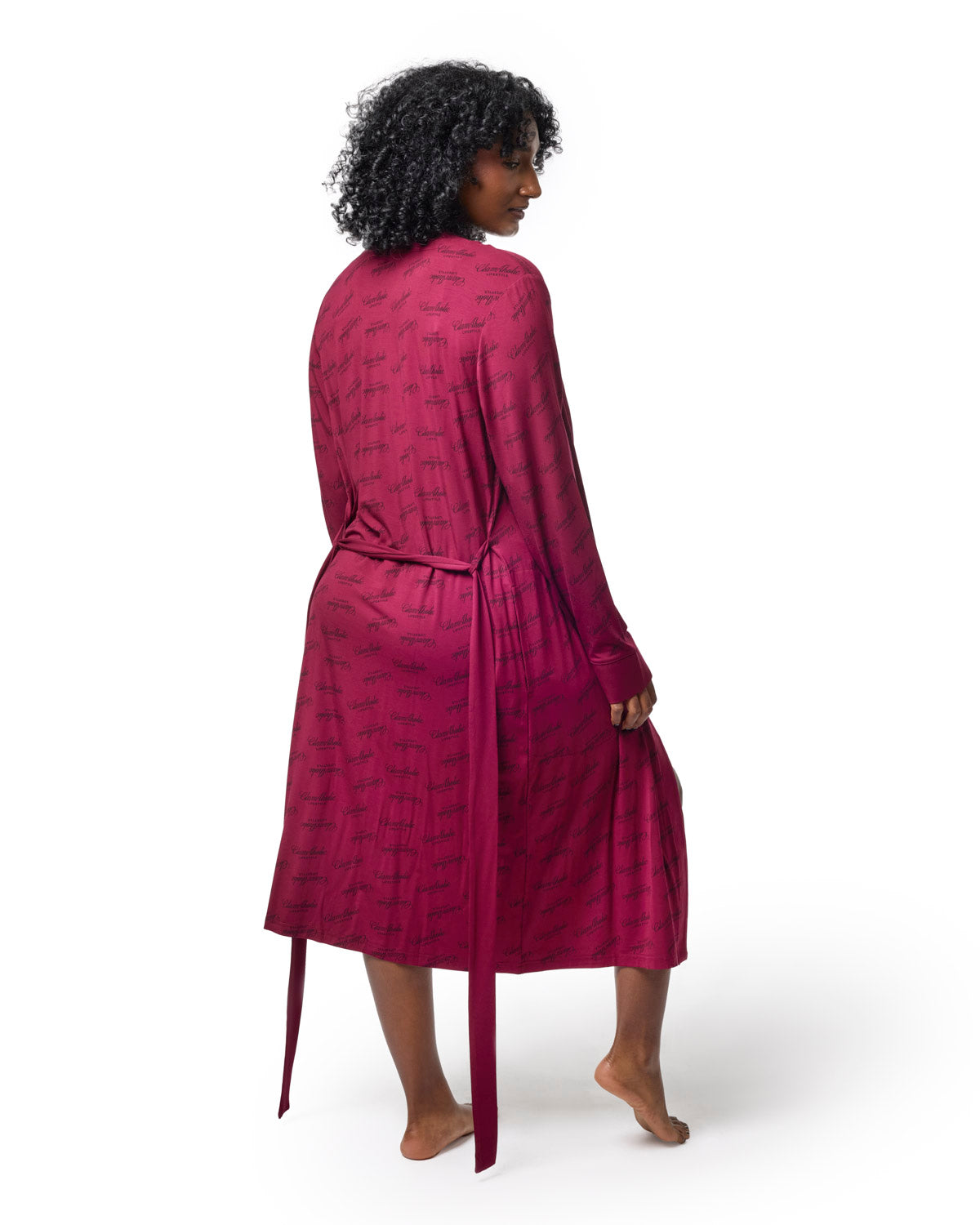SIGNATURE LUXE ROBE - BURGUNDY