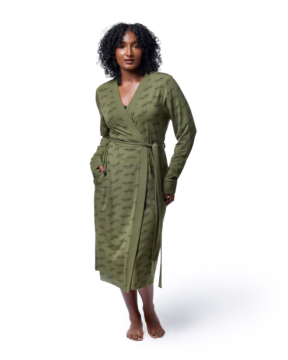 SIGNATURE LUXE ROBE - GREEN