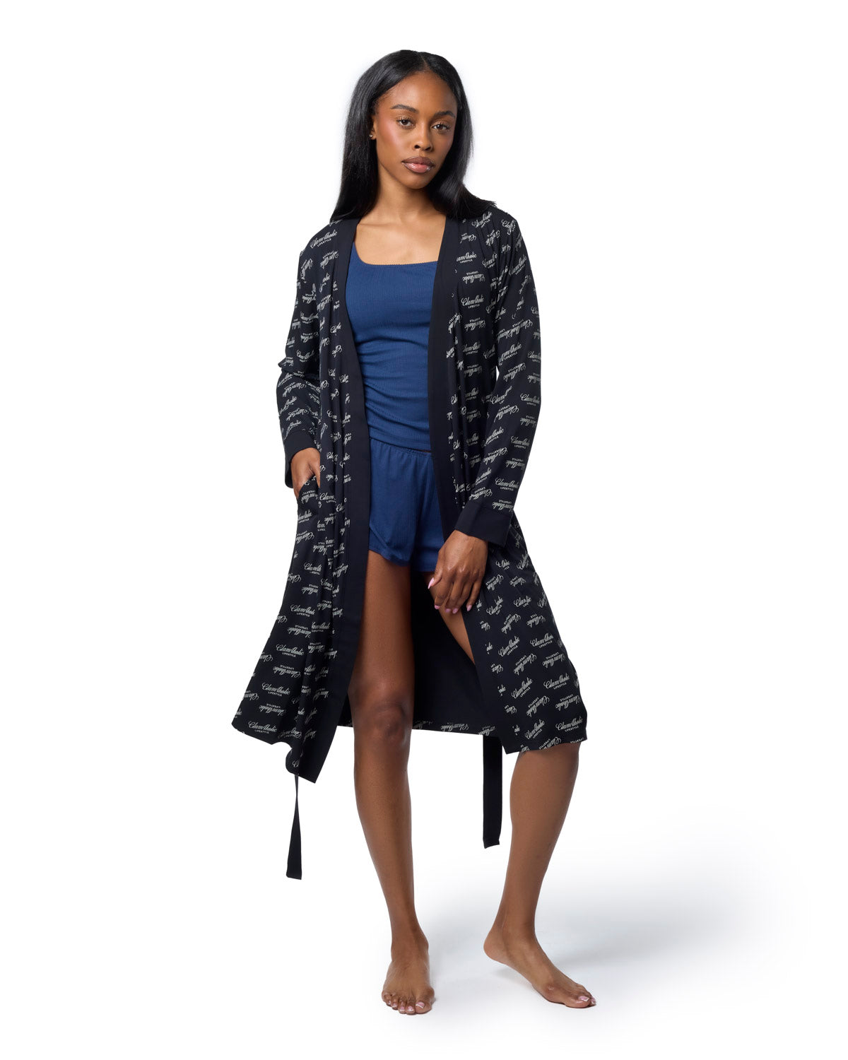 SIGNATURE LUXE ROBE - BLACK