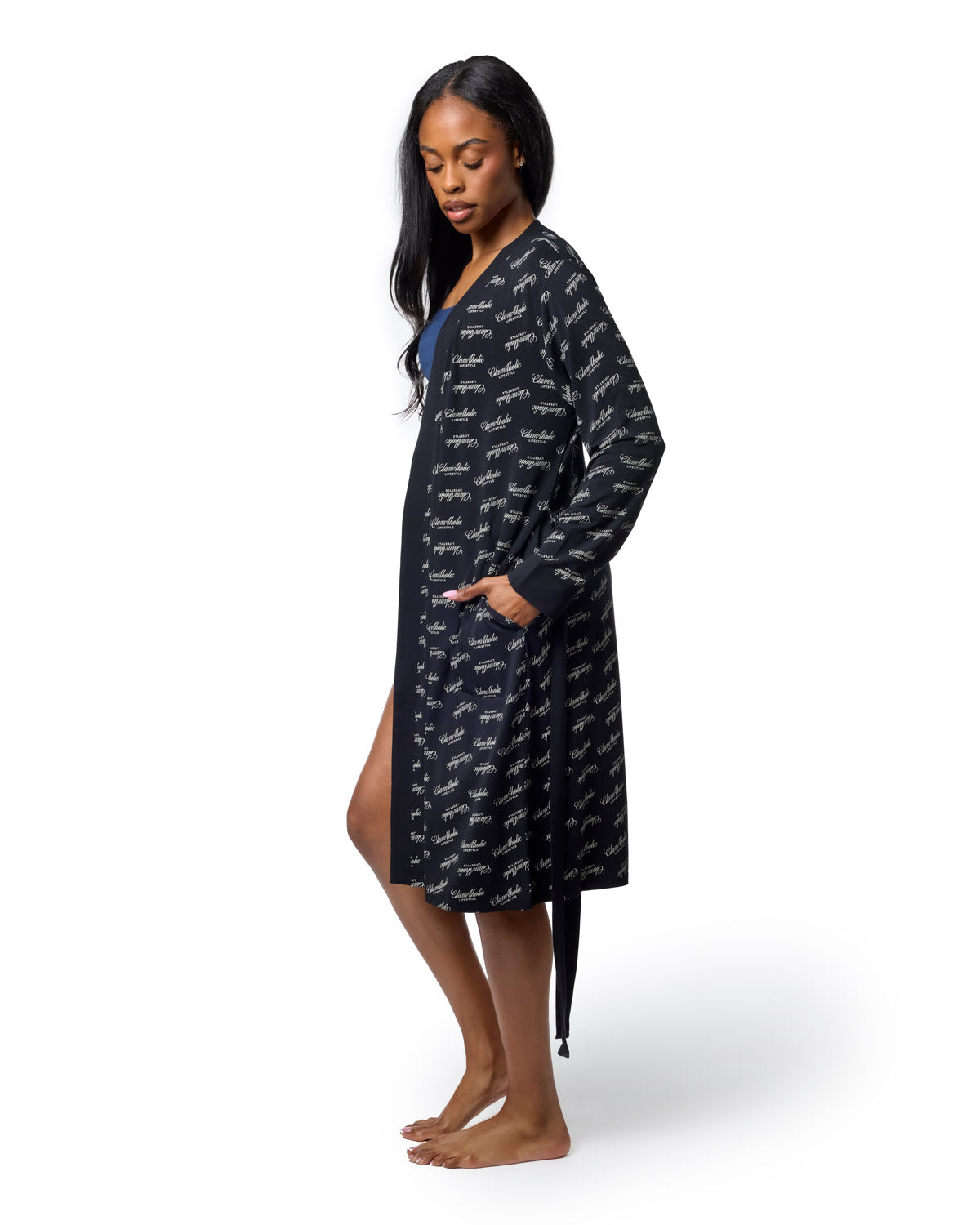SIGNATURE LUXE ROBE - BLACK