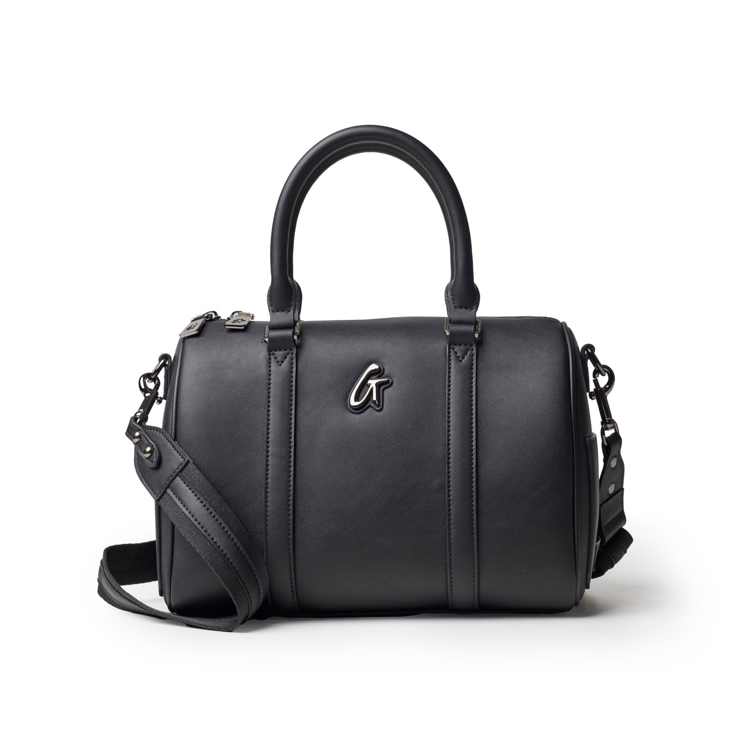 MEDIUM STANDARD GAL BOSTON BAG - BLACK