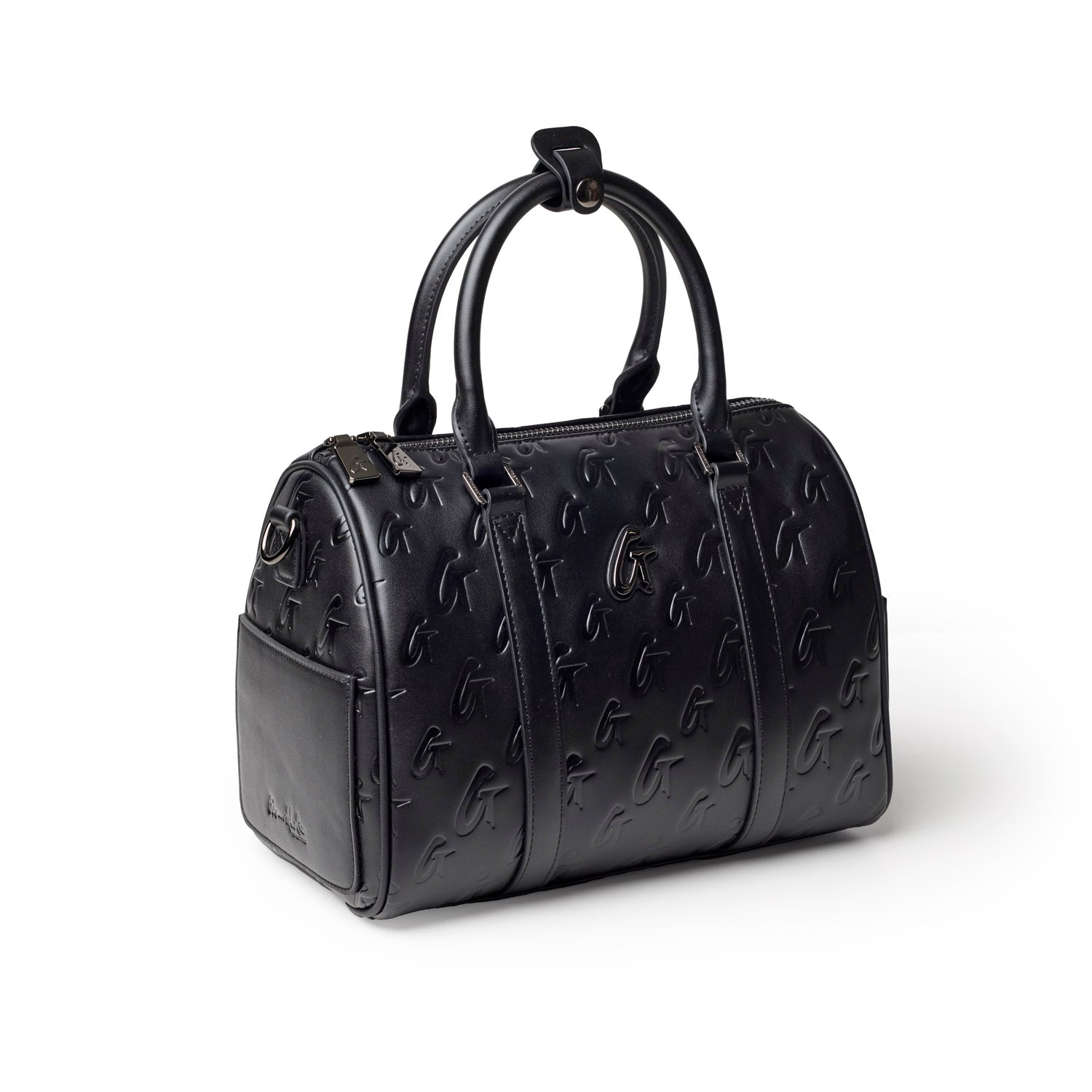 MEDIUM MONOGRAM GAL BOSTON BAG - BLACK