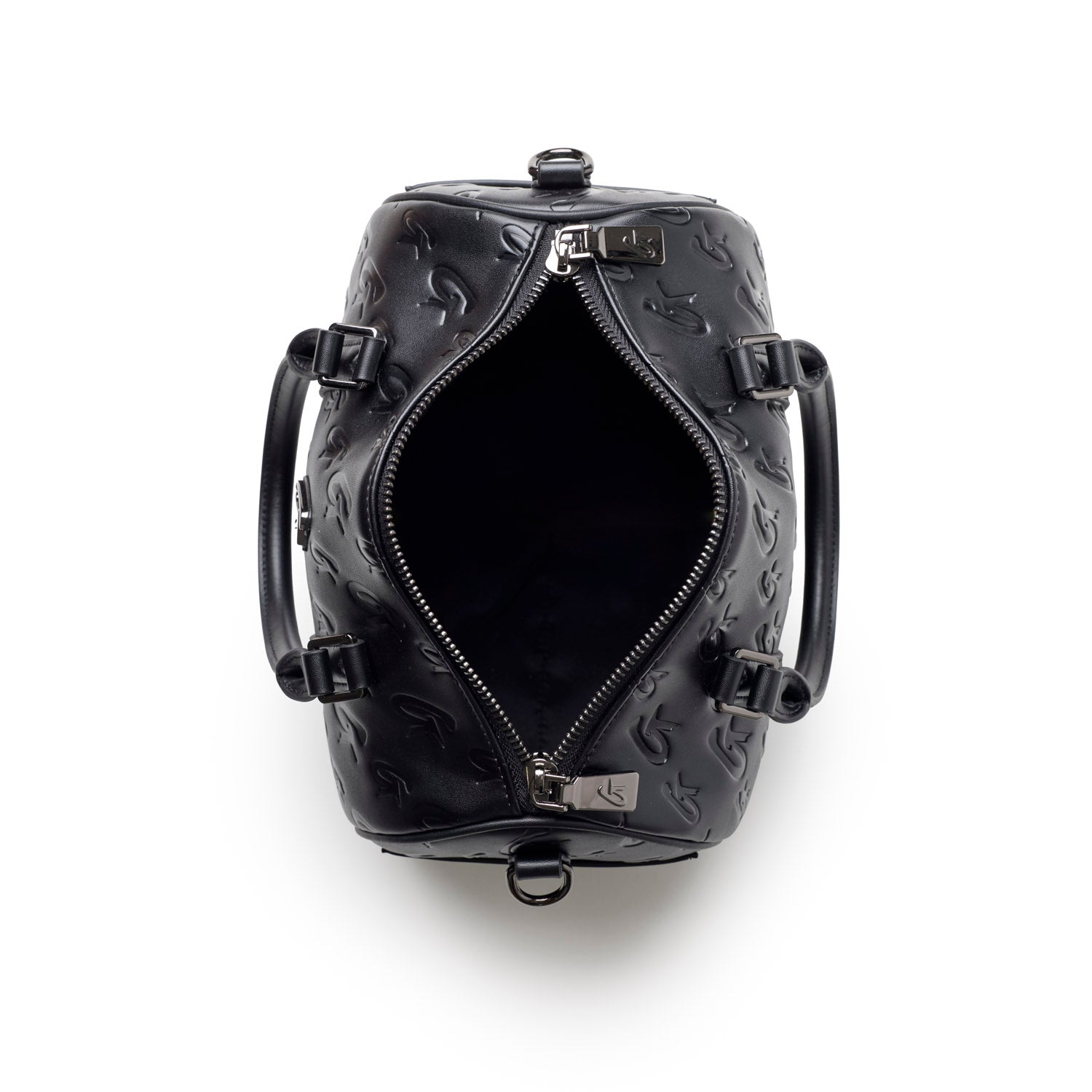 MEDIUM MONOGRAM GAL BOSTON BAG - BLACK