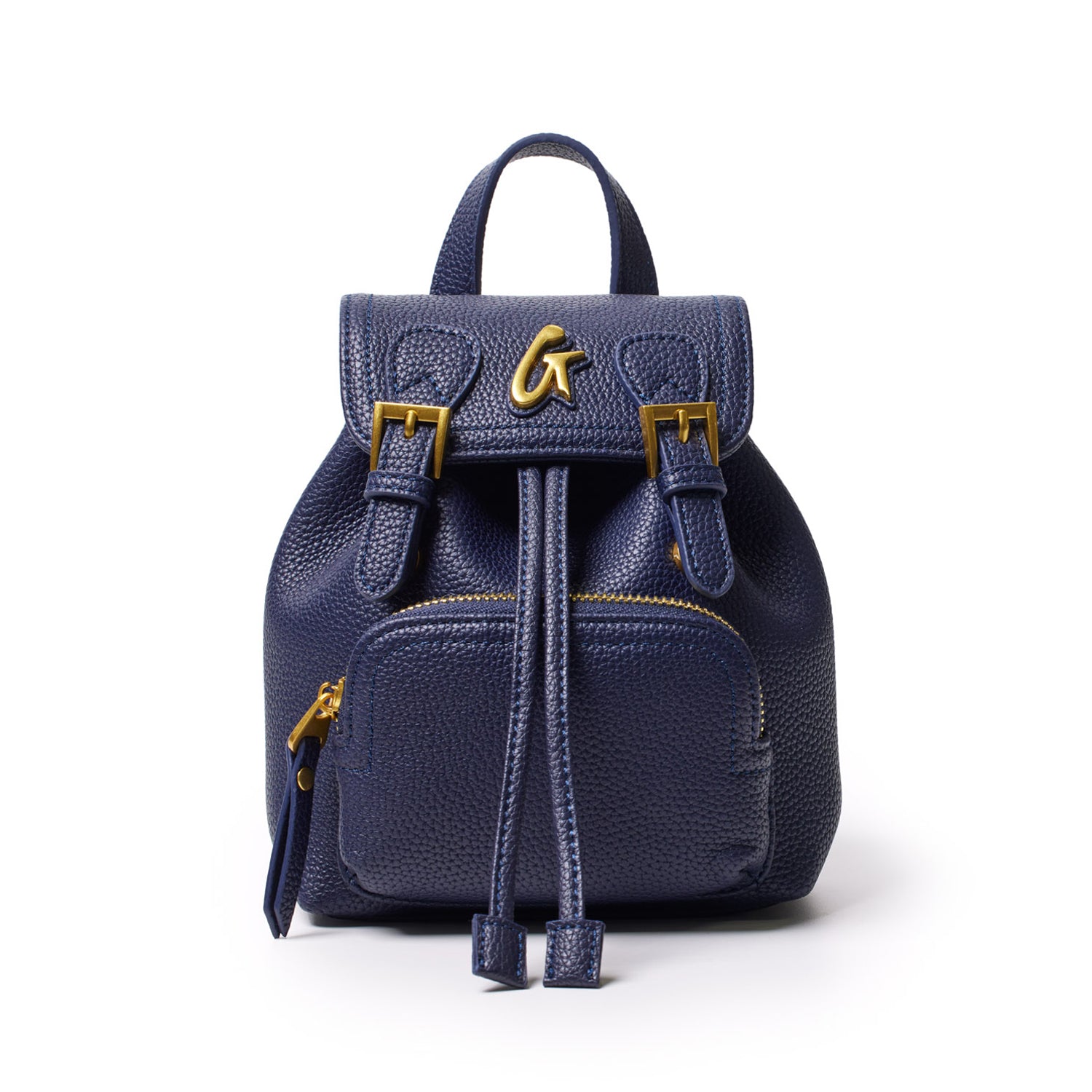 PEBBLE MINI BACKPACK NAVY Versatile Vegan Leather Backpack Glam Aholic Lifestyle