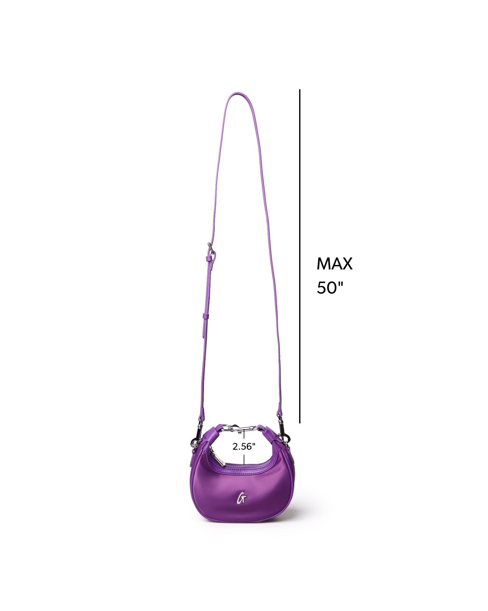 NANO NYLON HOBO BAG - PURPLE