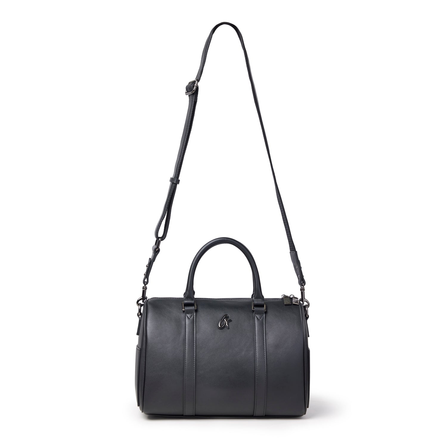 LARGE STANDARD GAL BOSTON BAG - BLACK
