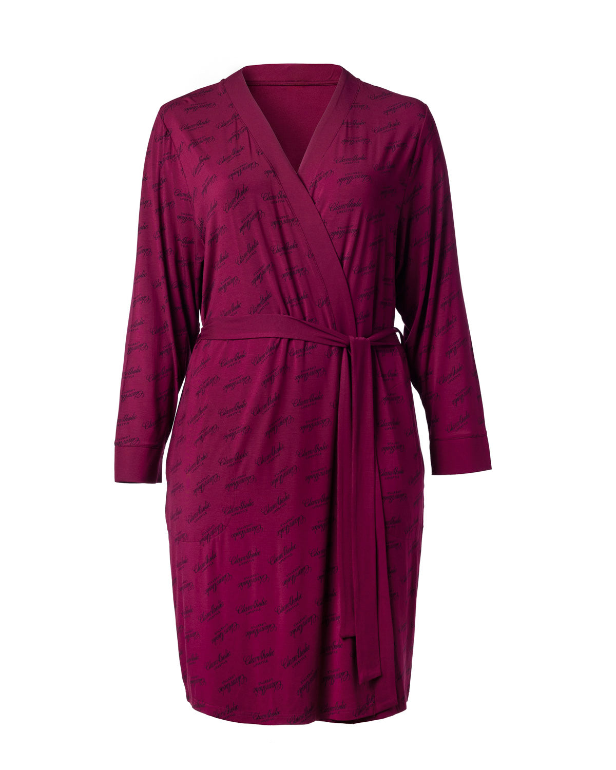 SIGNATURE LUXE ROBE - BURGUNDY