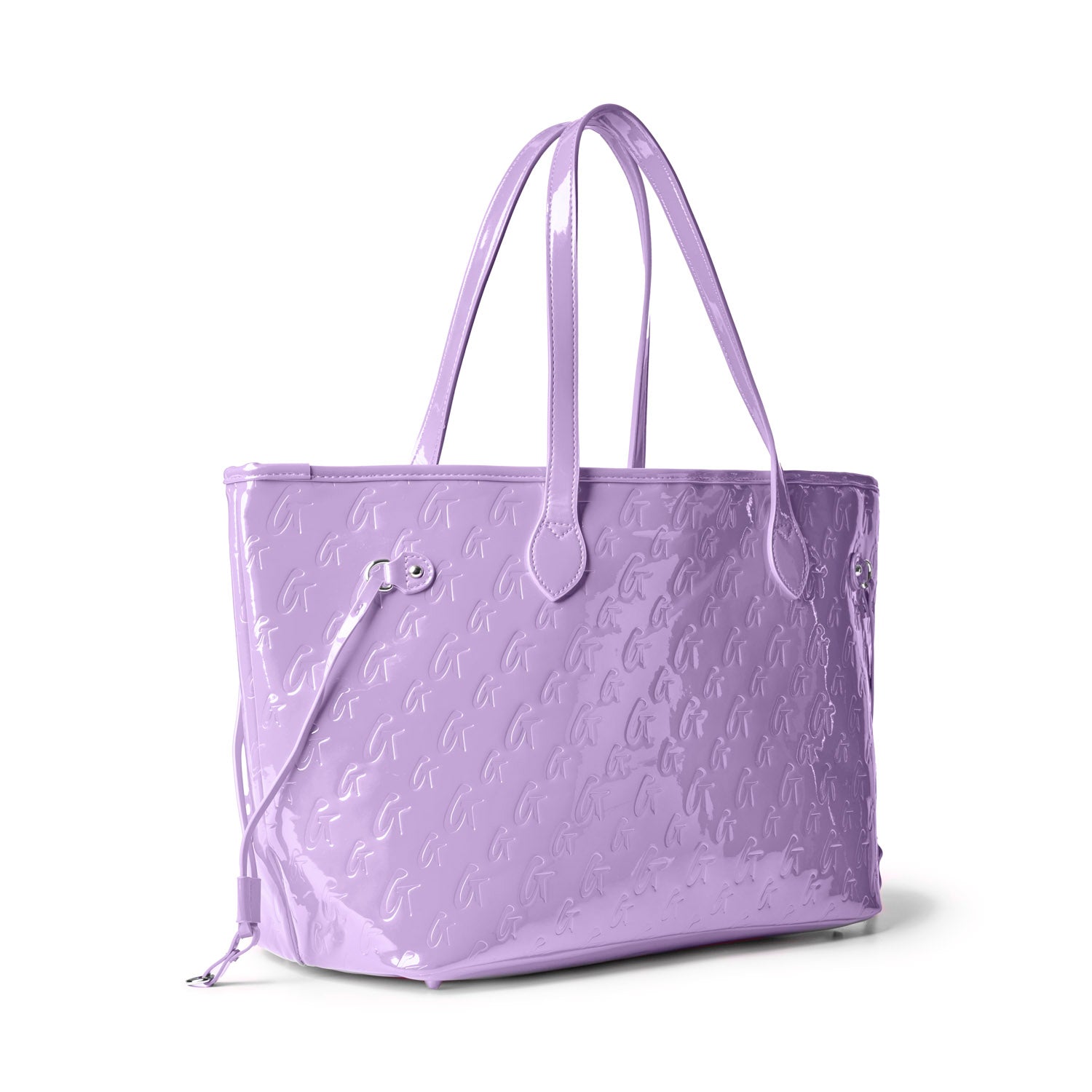 MONOGRAM GLAM TOTE WITH WRISTLET - MIRROR LAVENDER