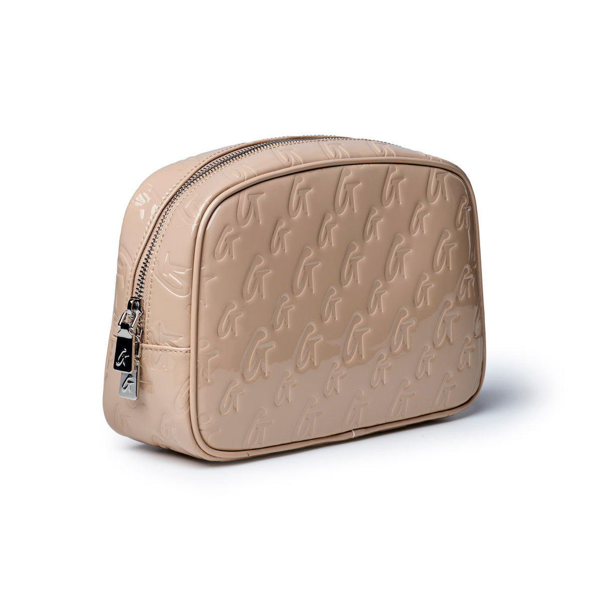 SMALL MONOGRAM TOILETRY BAG - MIRROR NUDE