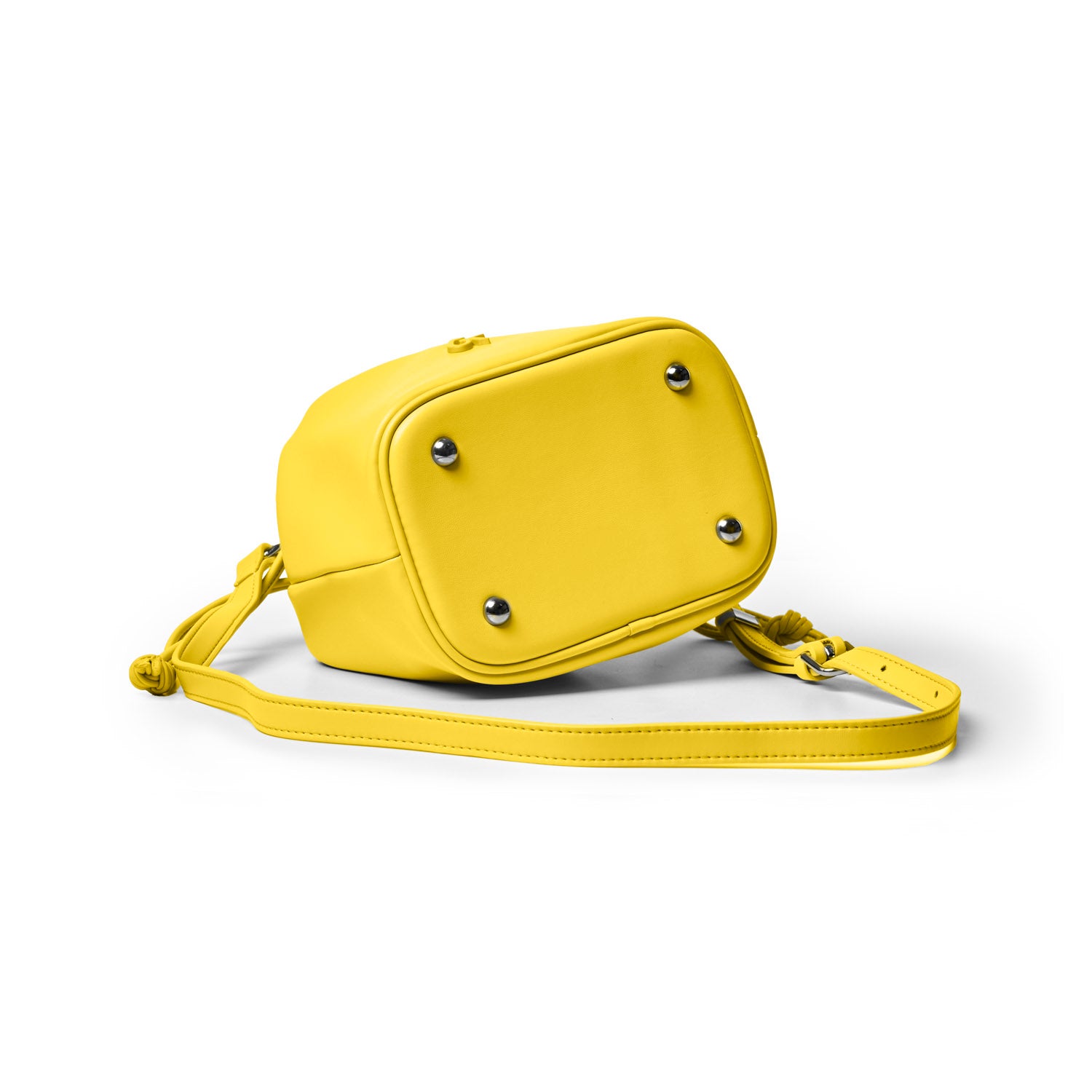 MINI DRAWSTRING BUCKET BAG - YELLOW