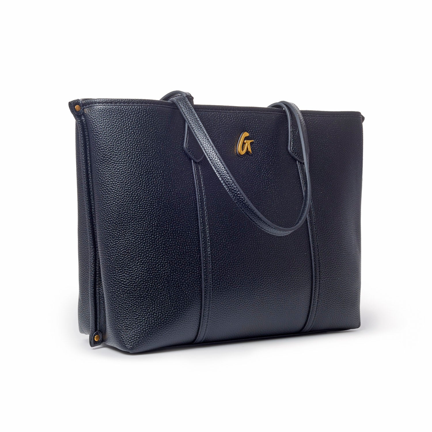 PEBBLE SLEEK TOTE - BLACK