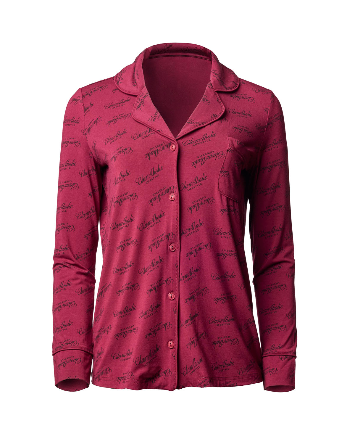 SIGNATURE LUXE PAJAMAS STANDARD - BURGUNDY