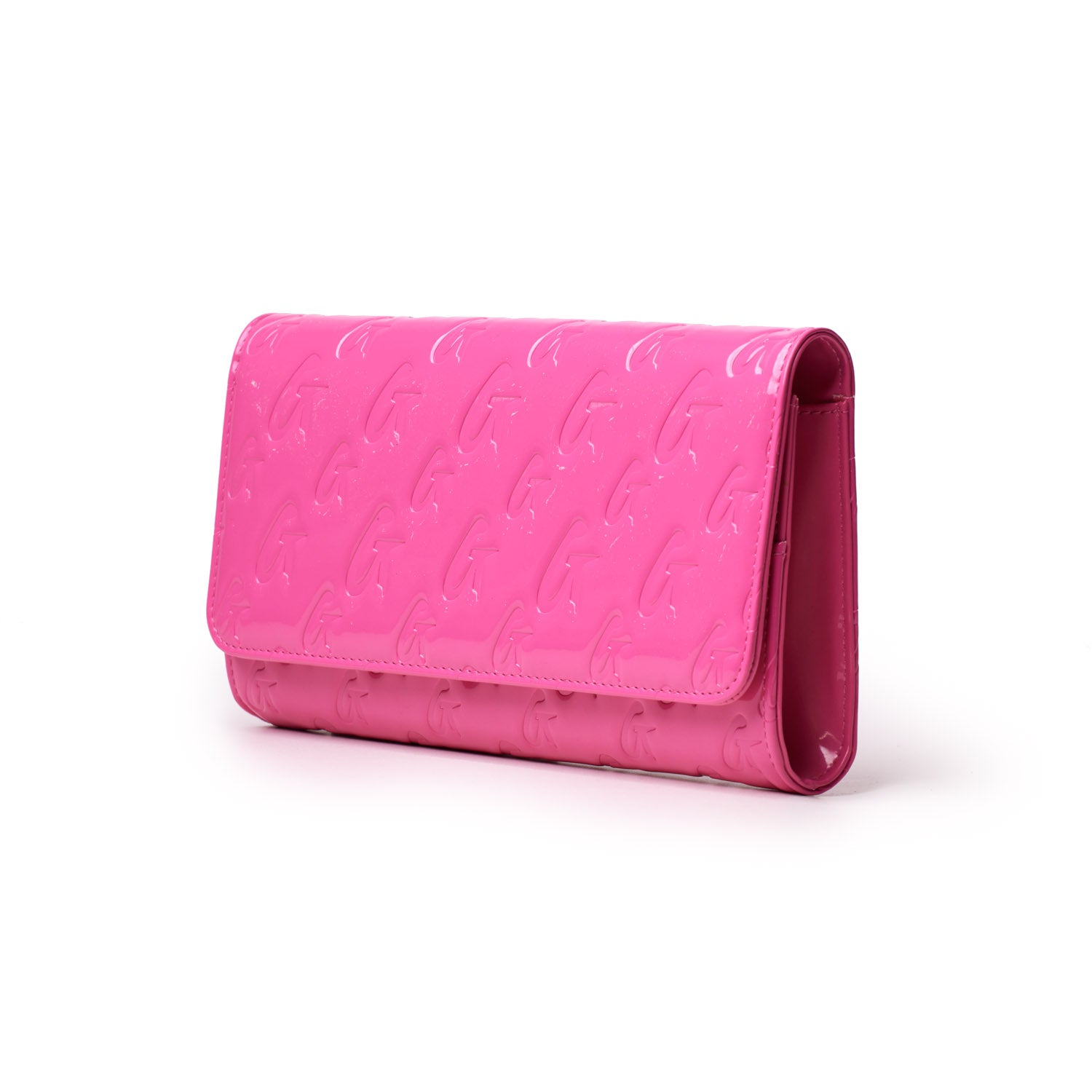 MONOGRAM TRAVEL WALLET - MIRROR HOT PINK