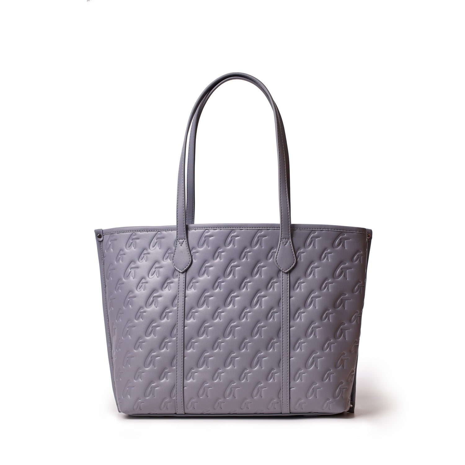 MONOGRAM SLEEK TOTE GRAY