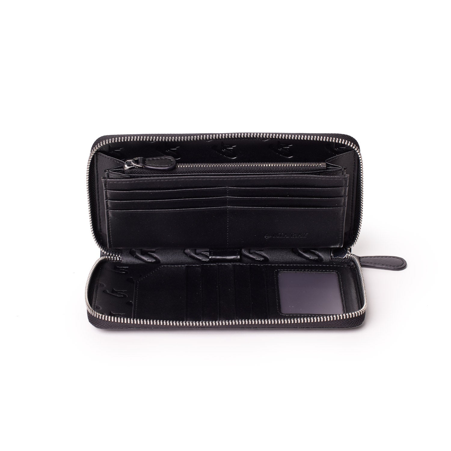 JUMBO MONOGRAM WALLET - MATTE BLACK