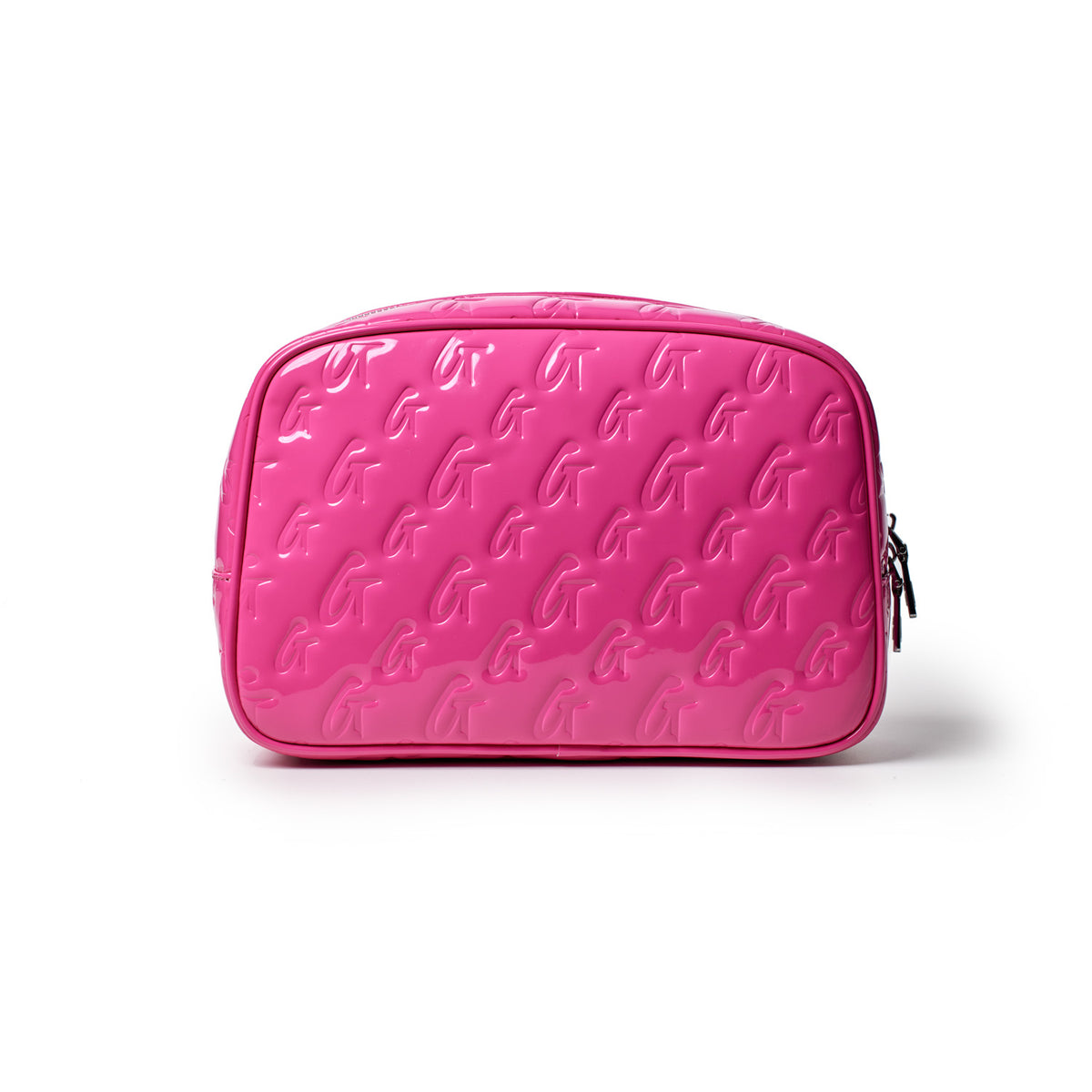 MONOGRAM TOILETRY SET - MIRROR HOT PINK
