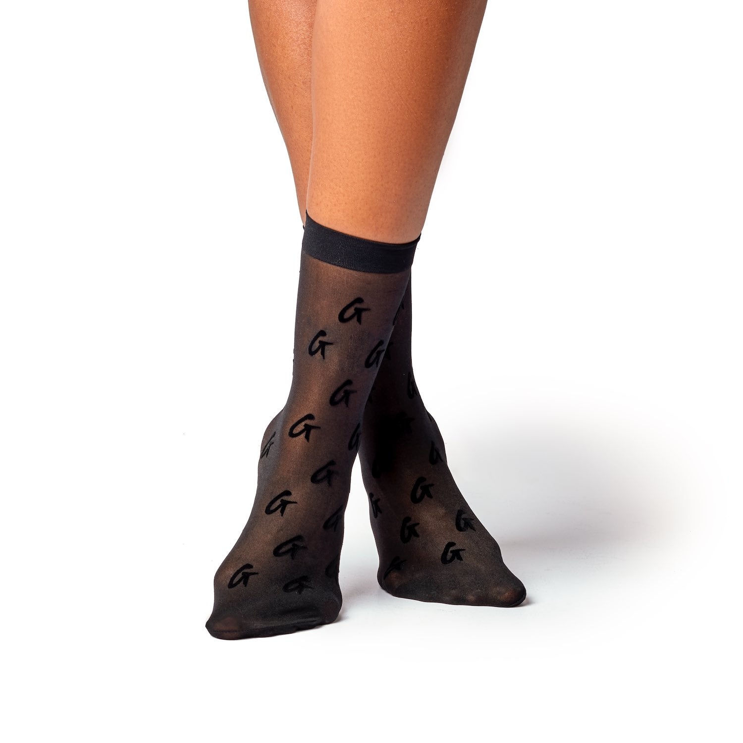 GLAM-AHOLIC LIFESTYLE LOGO SHEER SOCKS (3 pair)