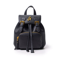 Mini Pebble Crossbody Backpack | Glam-Aholic Lifestyle | Navy | Vegan Leather | Small