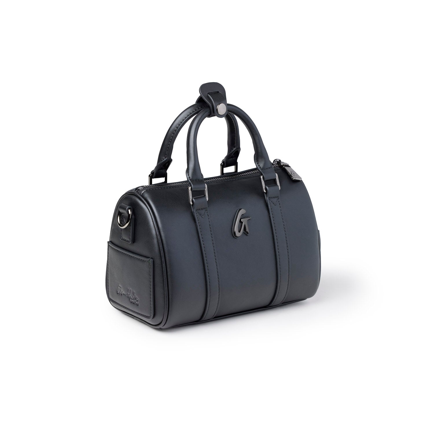Mini Standard Gal Boston Bag | Black | Structured Design | Glam-Aholic